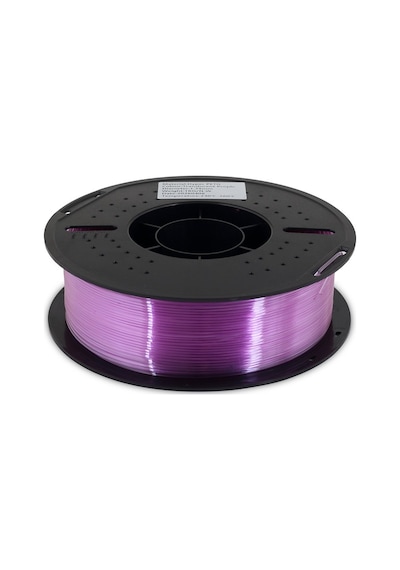 Filamix Hyper Petg Şeffaf Mor Filament 1.75mm 1kg Plastik Makara