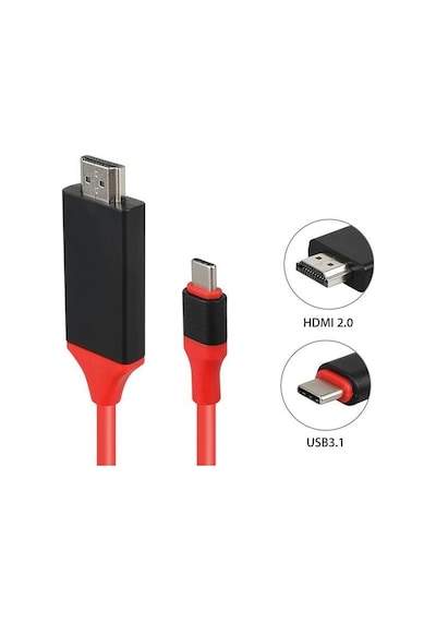 Usb Type-C 3.1 To HDMI Çevirici Dönüştürücü Tv Bağlama Kablosu