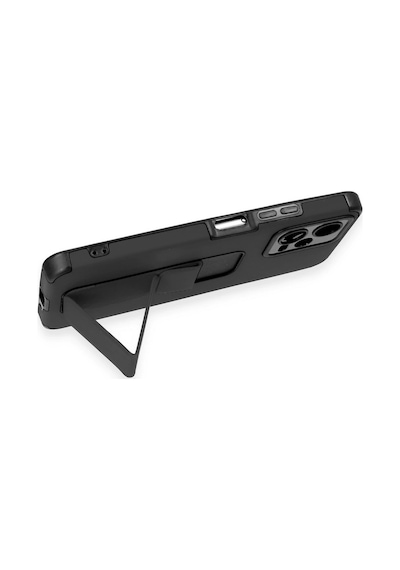 Muratech Newface Xiaomi Poco X5 5g Kılıf Mega Standlı Silikon - Siyah