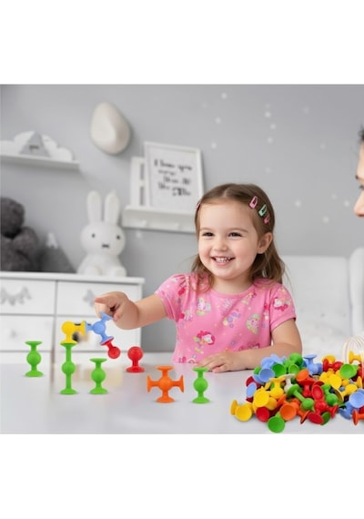 Vakum Molekül 25 Parça Yapı Taşları Fidget & Duyusal Eğitici Oyuncak 3 Yaş+