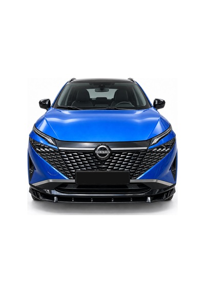 Nissan Qashqai J12 Facelift 2024+ Parlak Siyah Ön Lip Sportif Ön Tampon Eki
