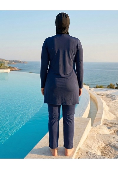 Pierre Cardin Büyük Beden Sıfır Yaka Düz Paça İç Giyimli Çift Boneli Kadın Tesettür Mayo Siyah Pierre Cardin Büyük Beden Sıfır Yaka Düz Paça İç Giyimli Çift Boneli Kadın Tesettür Mayo Siyah