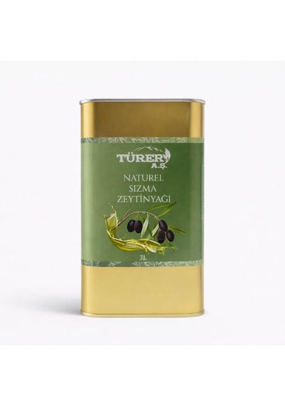 Türer Natural Sızma Zeytinyağı Yeni Sezon 3 Lt
