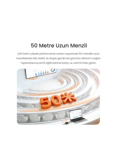 Veggieg 4k 30hz Kablosuz Hdmı Vga Görüntü Ve Ses Aktarıcı Wireless Ekran Yansıtma Adaptörü Verici Alıcı Set