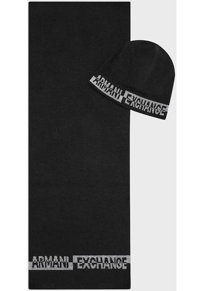 Armani Exchange Erkek Atkı Takım 954651 Cc313 00020 Siyah