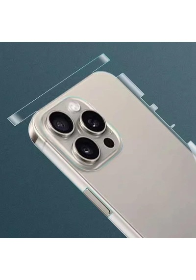 Tr İphone 17 Pro İle Uyumlu Şeffaf Arka Yüzey Koruma Çizilmez, Darbe Emici, İnce Ve Hafif Şeffaf Kaplama