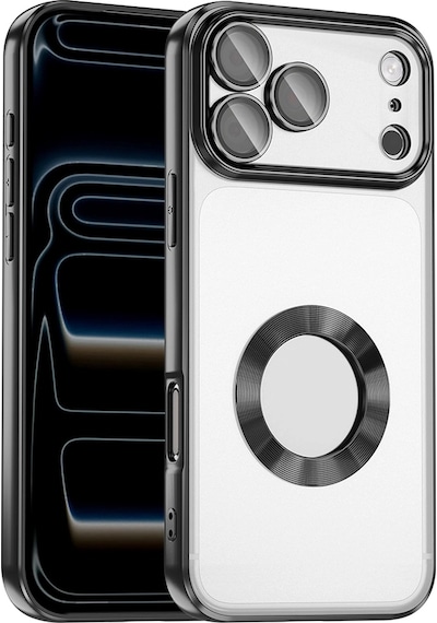 Apple Uyumlu iPhone 17 Pro Max Kılıf Kamera Korumalı Logo Gösteren Zore Omega Kapak Çok Renkli