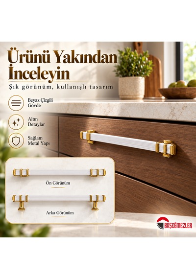 Haskan Kemer Kulp Altın/beyaz 128 Mm Altın - Beyaz