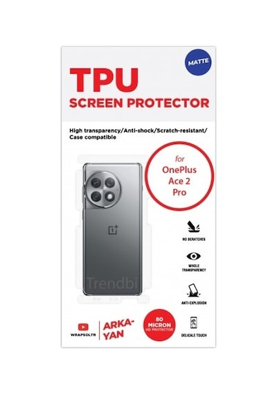 Oneplus Ace 2 Pro Mat Arka Ve Yan Koruyucu Tpu Film