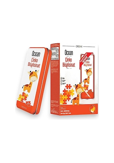 Ocean Cınko Bısglısınat Surup 150 Ml 7,5mg Metal Kalemlık Hedıyelı