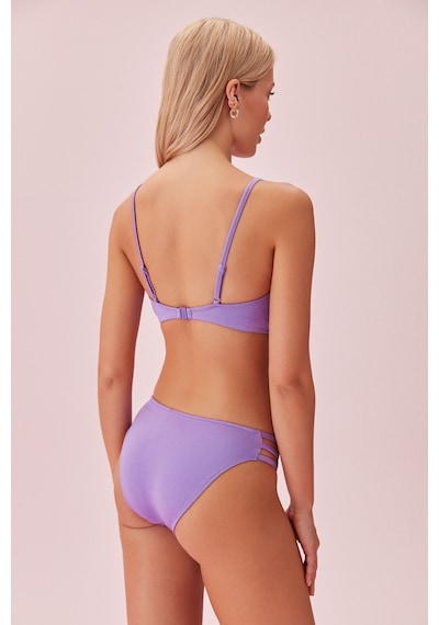 Suwen Bağcıklı Bralet Bikini Üst Sb24993065 Lila