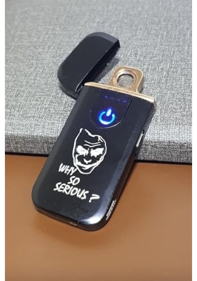 Tusah Şarjlı Venom Basklı Çakmak Tek Ebat Gri Çok Renkli