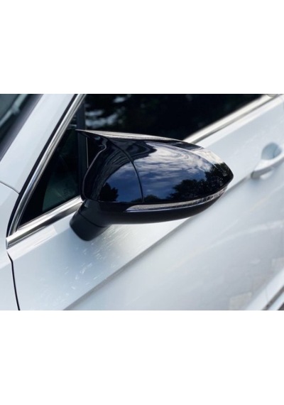 Otoçizgi Vw Passat B7 Batman Yarasa Ayna Kapağı Piano Black Abs Plastik Otoçizgi