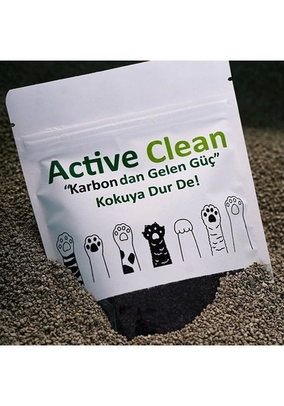 Active Clean Hindistan Cevizli Organik Kedi Kumu Koku Giderici 25 Gr
