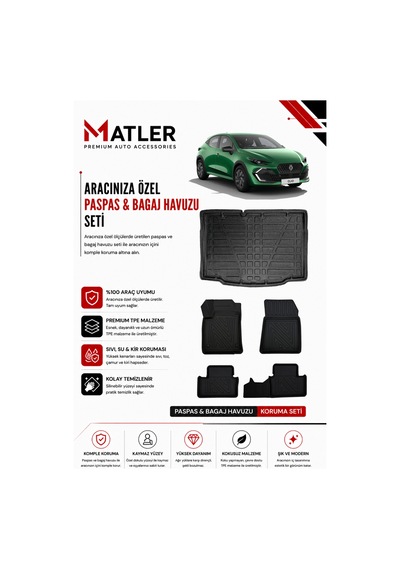 Renault Clio 6 2026 Model 4d Ekstra Havuzlu Paspas Ve Bagaj Havuzu Set