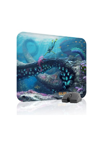 Subnautica Kaymaz Dikişli Kauçuk Oyuncu Mousepad V2 - 48x40 Xl Gaming Mouse Pad Fare Altlığı