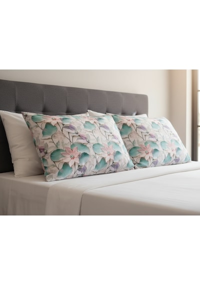 Artunhome Poplin Dijital Baskılı Yastık Kılıfı Seti 2 Adet 50x70 Cm %100 Pamuk Art20120038 Çok Renkli