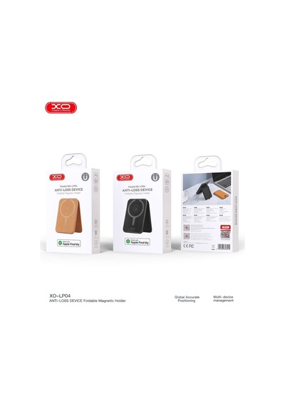 Mini Cüzdan Taşınabilir Destek Cihaz Standı Xo Lp04 Airtag Uyumlu Magsafe Katlanabilir Kartlık