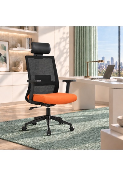 Vera Flex Multi Fonksiyon Çalışma Koltuğu - Siyah/turuncu 63x117-127x67 Cm