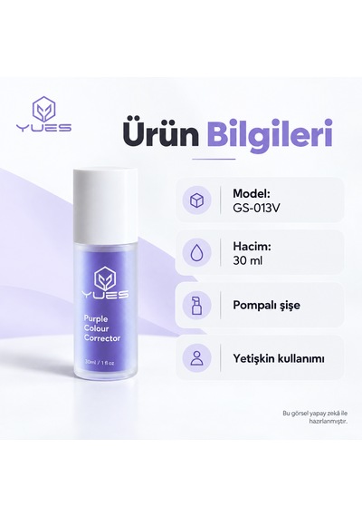 Yues Mor Diş Serumu Renk Dengeleyici 30 Ml Gs-013v