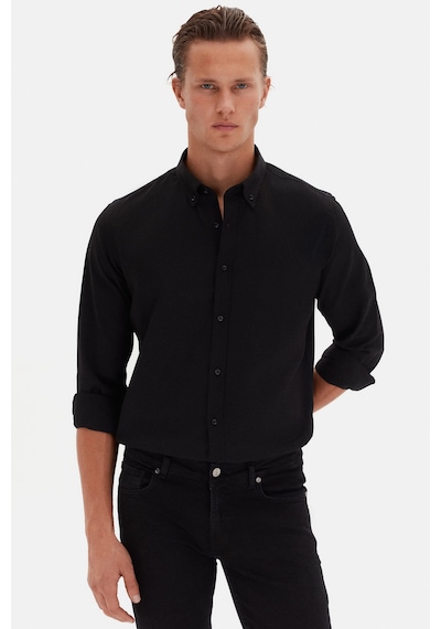 D'S Damat Ds Damat Slim Fit Siyah Oxford Düğmeli Yaka Kolay Ütülenebilir Nakış Detaylı Pamuklu Gömlek 4hc02ort03265 001 D'S Damat Ds Damat Slim Fit Siyah Oxford Düğmeli Yaka Kolay Ütülenebilir Nakış Detaylı Pamuklu Gömlek 4hc02ort03265 001