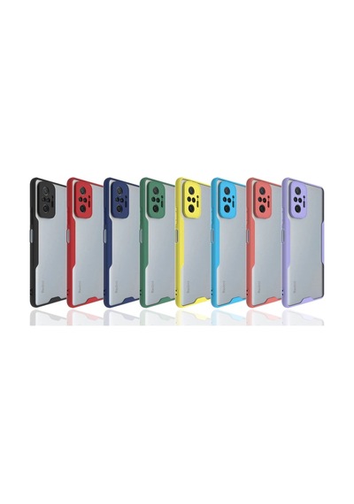 Newface - 211 - Xiaomi Redmi Note 10 Pro Kılıf Platin Silikon - Matxzngz - - Mavi
