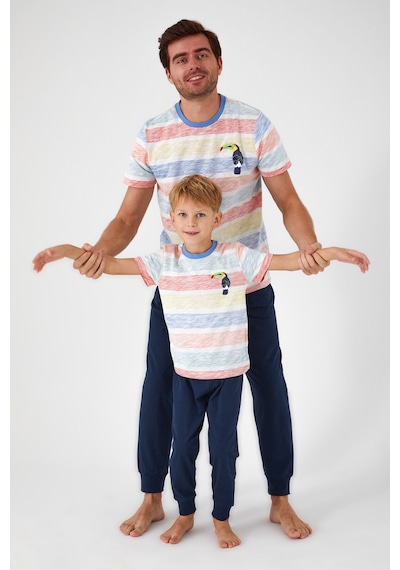 Rolypoly Bird Pattern Krem Erkek Çocuk Kısa Kol Pijama Takım Krem Rolypoly Bird Pattern Krem Erkek Çocuk Kısa Kol Pijama Takım Krem