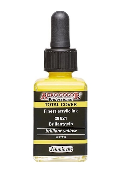 Schmincke Aero Color Akrilik Mürekkep 28 Ml. 821 Brilliant Yellow Diğer