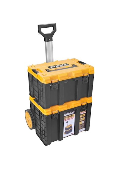 Master Case Tekerlekli 2 Li Set Büyük Tekerlekli Teknisyen Takım Çantası M-l