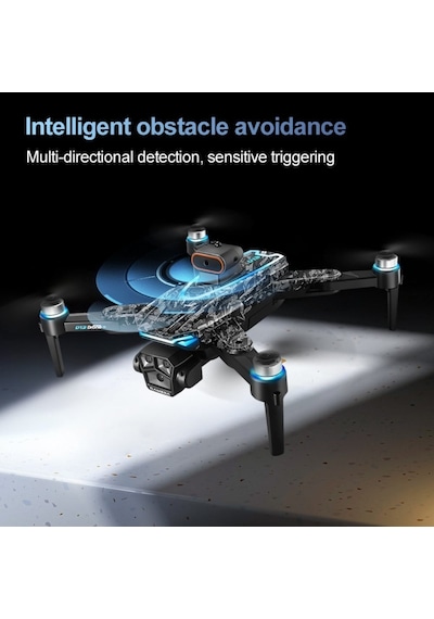 T2 Pro Drone 4k Üç Kameralı Gps Wifi Fpv 360 Engel Algılama Büyük Ekran Kumandalı Katlanabilir Drone-1597