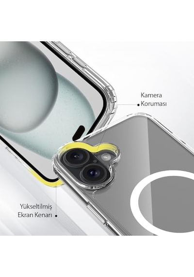 İphone 16 Serisi İle Uyumlu Magsafe Destekli Air Hybrid Şeffaf Kılıf, Darbe Emici Tpu + Pc Şeffaf Kılıf İphone 16 Diğer İphone 16 Serisi İle Uyumlu Magsafe Destekli Air Hybrid Şeffaf Kılıf, Darbe Emici Tpu + Pc Şeffaf Kılıf İphone 16 Diğer