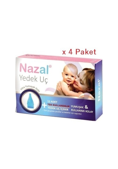 Otribebe Nazal Burun Aspiratör Uyumlu Yedek Uç 4 Kutu