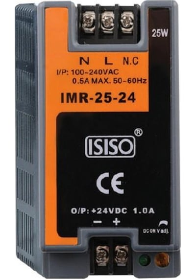 Imr-150-48 - 150W 48Vdc 3.10A Mini Göstergeli Raya Montajlı Güç K
