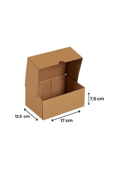 17x12,5x7,5-25 Adet Kesimli Karton Kutusu - Internet Ve Kargo Kutusu Diğer