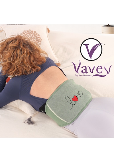 VAVEY Termojel Hediyeli Yeni Nesil Sıcak Soğuk Regl Kemeri Love Yeşil