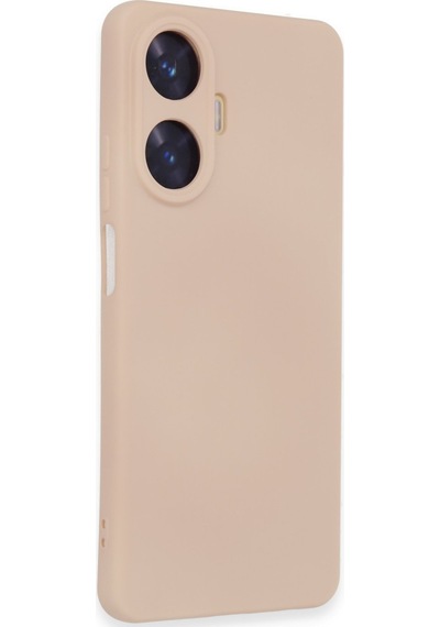 Newface Realme C55 Kılıf Nano İçi Kadife Silikon - Pudra pudra