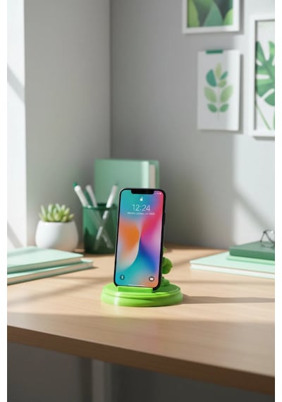 Noker Basketbolcu Telefon Tutucu Masaüstü Telefon Standı Yeşil