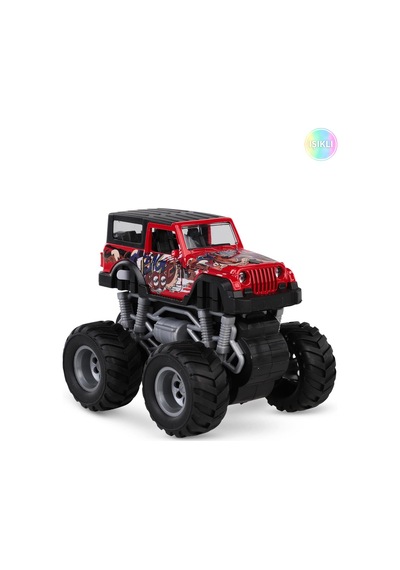 Vardem Oyuncak Isıklı- Muzıklı 1:32 Safarı Kralı Jeep 4x4 - Kırmızı