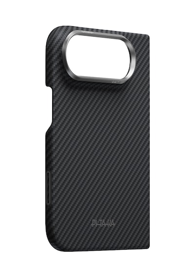Apple Uyumlu iPhone Duo Kılıf M-safe Özellikli 600d Aramid Karbon Fiber Edge Black-grey Twill Kapak Siyah-gri Siyah - Gri