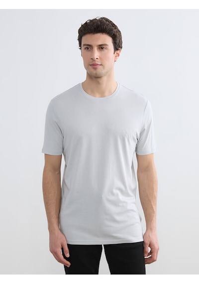 Lcwaıkıkı Classic Gri Slim Fit Basic Soft Touch Tişört