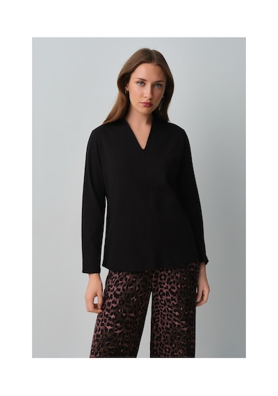 Suwen Meloni Leopar Pijama Takımı Wsh10510149911 Siyah