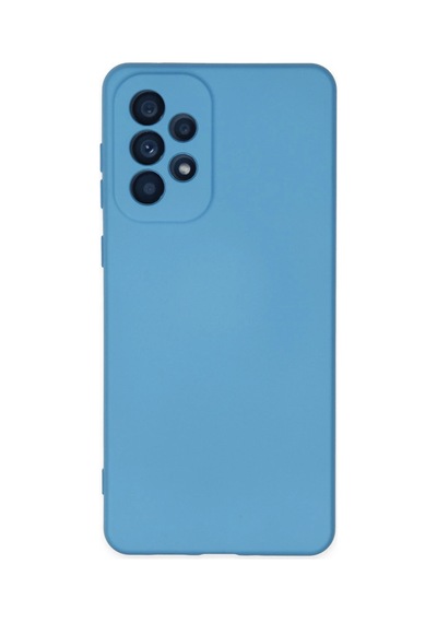Newface - 909 - Samsung Galaxy Uyumlu A73 5g Kılıf Nano İçi Kadife Silikon - Ece-umay - - Mavi