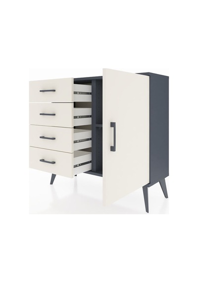 Arges Şifonyer Tek Raflı 4 Çekmeceli Tek Kapaklı 88x30x80 Antrasit-aytaşı Aytaşı Arges Şifonyer Tek Raflı 4 Çekmeceli Tek Kapaklı 88x30x80 Antrasit-aytaşı Aytaşı