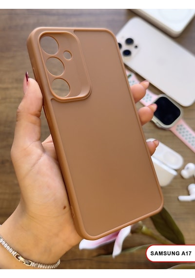 Samsung Galaxy A17 Uyumlu Kamera Korumalı Darbeye Dayanıklı Renk Atmayan Keep Silikon Kılıf Kahverengi Samsung Galaxy A17 Uyumlu Kamera Korumalı Darbeye Dayanıklı Renk Atmayan Keep Silikon Kılıf Kahverengi