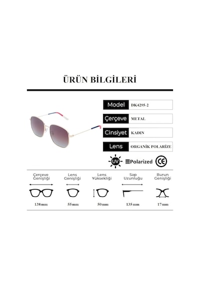 Daniel Klein Dk4295-2 Polarize Camlı Kadın Güneş Gözlüğü
