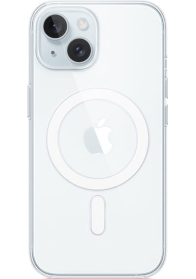Apple Uyumlu iPhone  15 Kılıf Magsafe Kablosuz Şarj Destekli Şeffaf Silikon Kapak