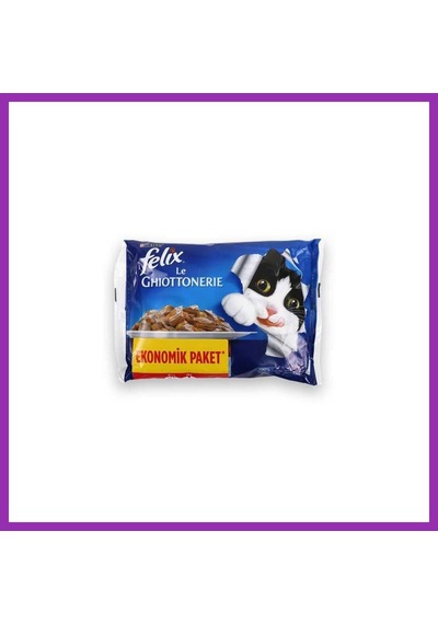 Felix Sığır Etli Kedi Pouch 4x85gr Bty