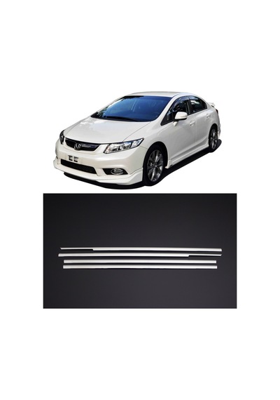 Honda Civic Krom Cam Çıtası Seti 4 Kapı 2012 - 2015 Cam Çıta