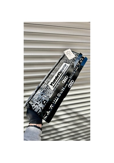 2adet Audı Uyumlu Beyaz Mod Pleksi Plakalık - 878384695