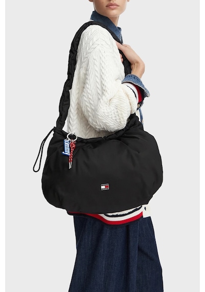 Tommy Jeans Charmlı Omuz Askılı Çanta Kadın Çanta Aw0aw18783 Bds Siyah